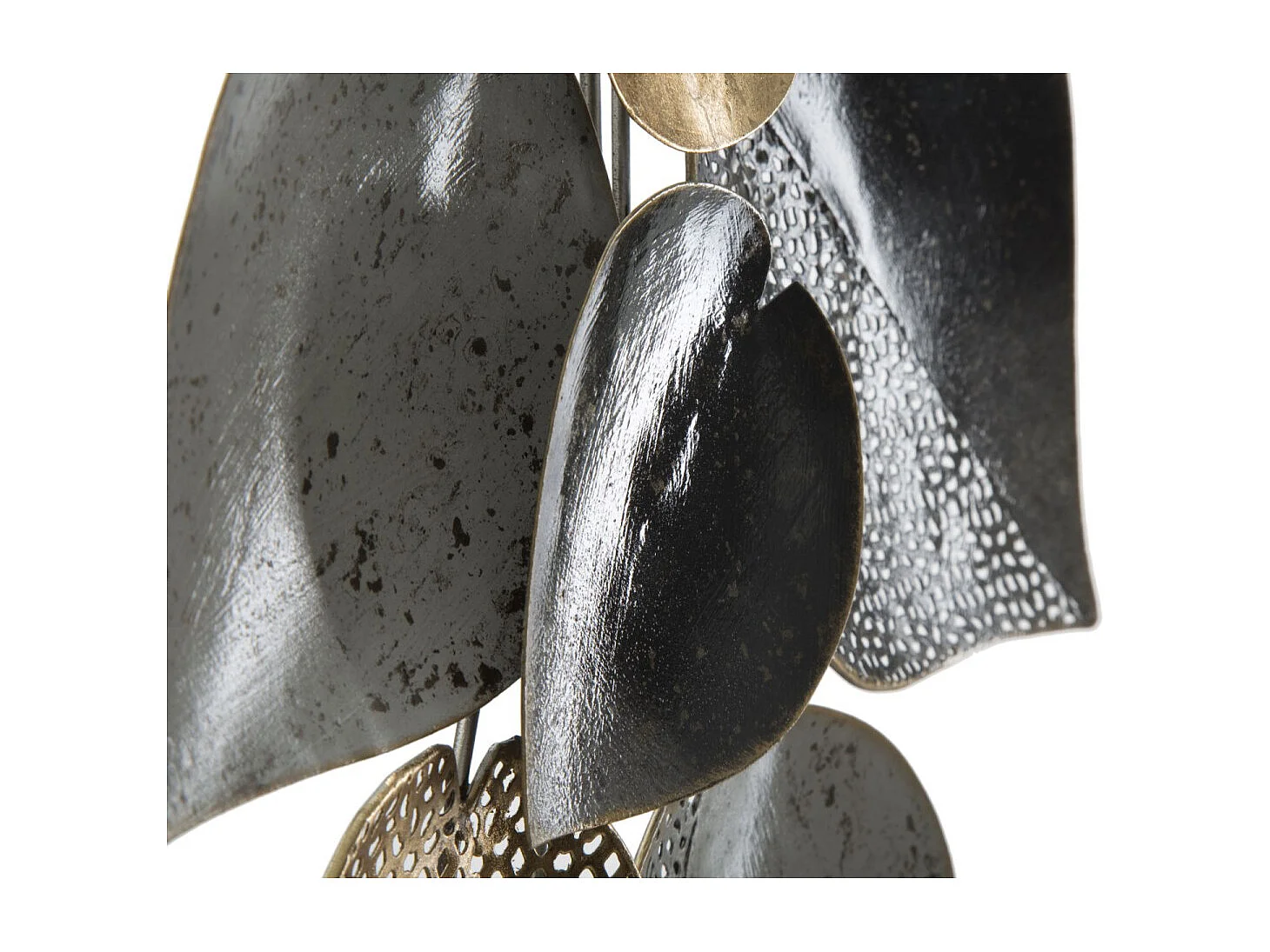 Décoration Murale en Métal "Demi-Feuille" 62cm Multicolore