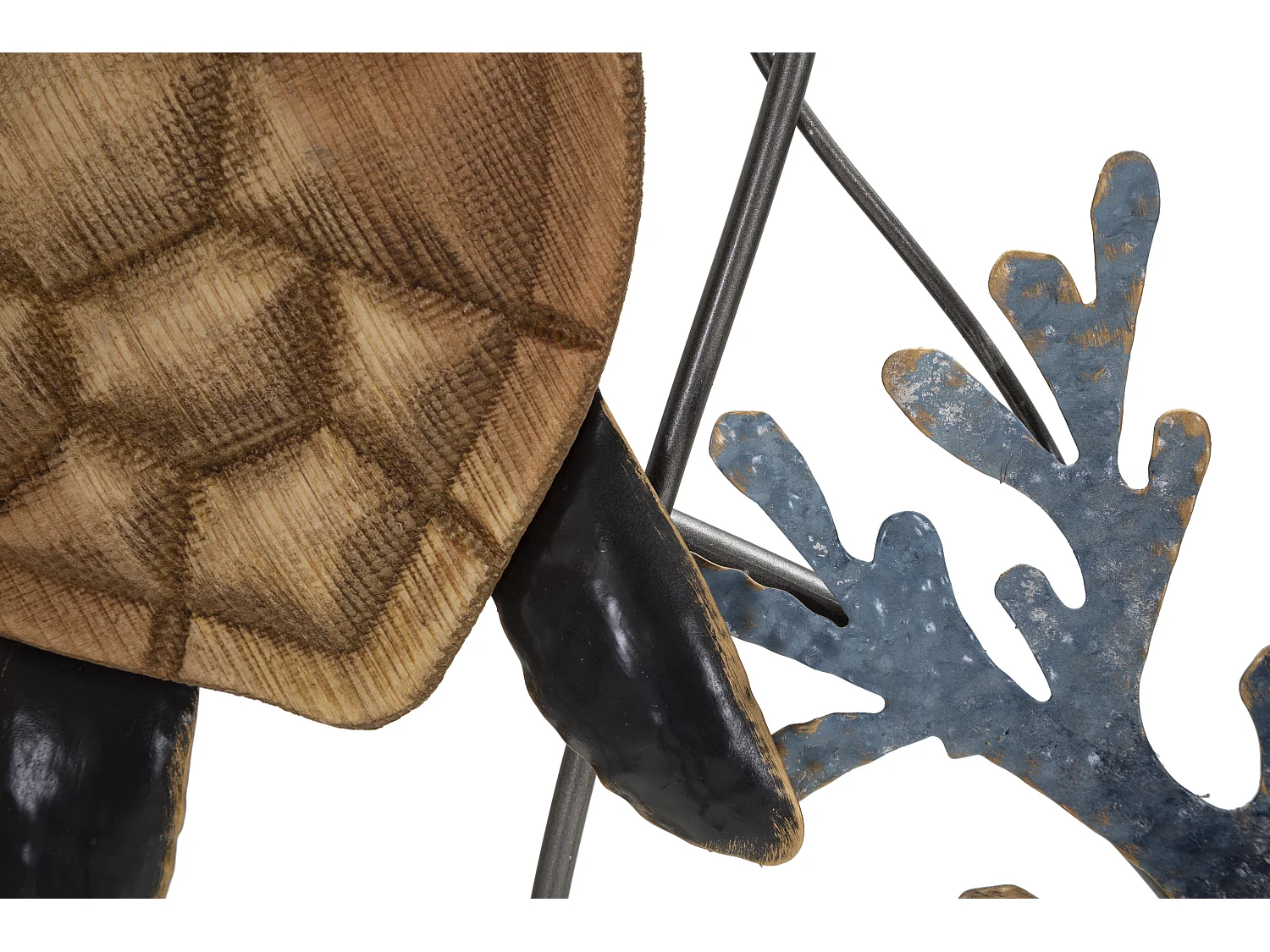 Pannello decorativo 3D mare in metallo multicolore cm 132,7x5,7x69,9