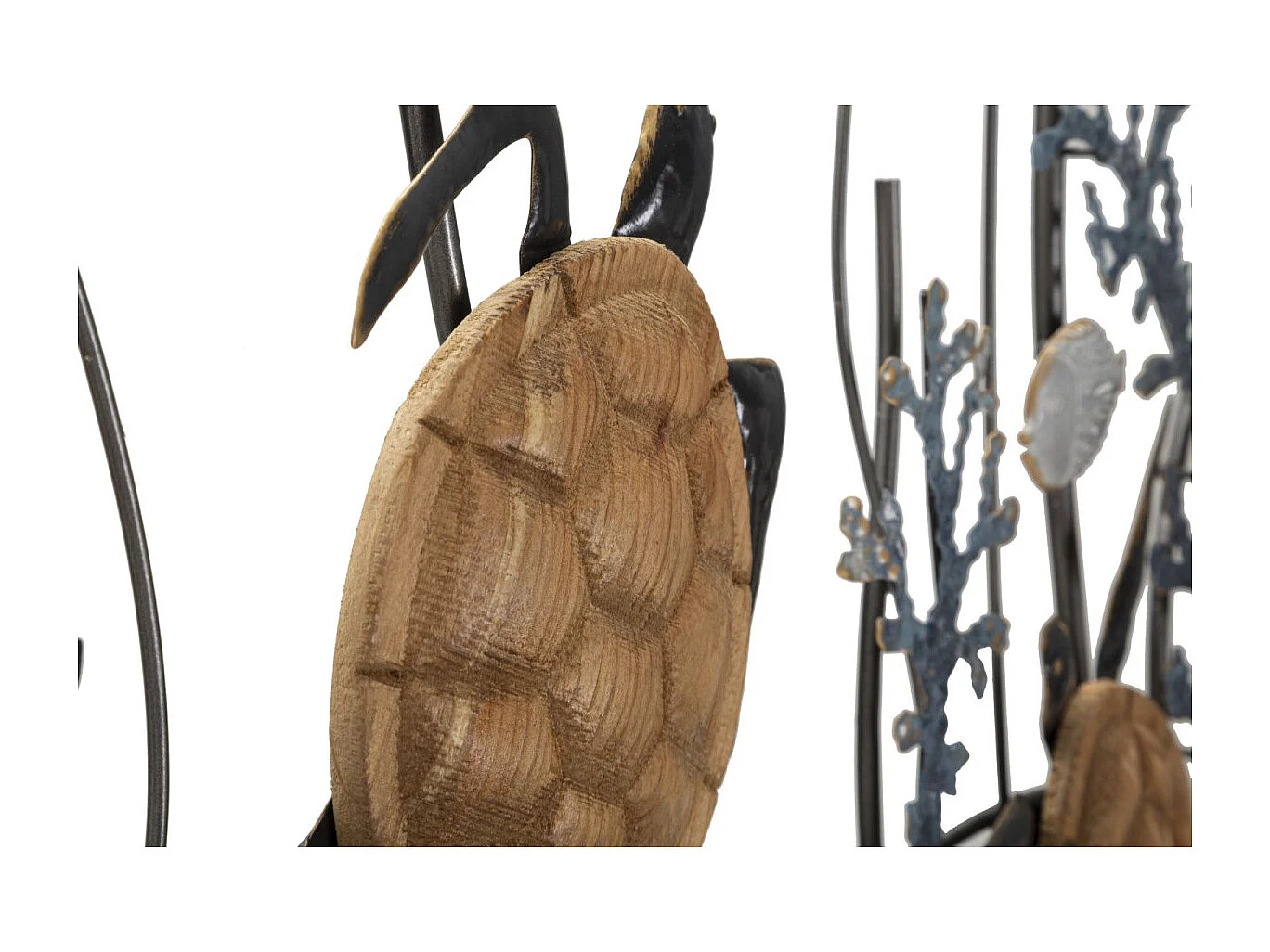 Décoration Murale en Métal "Turtle" 132cm Multicolore