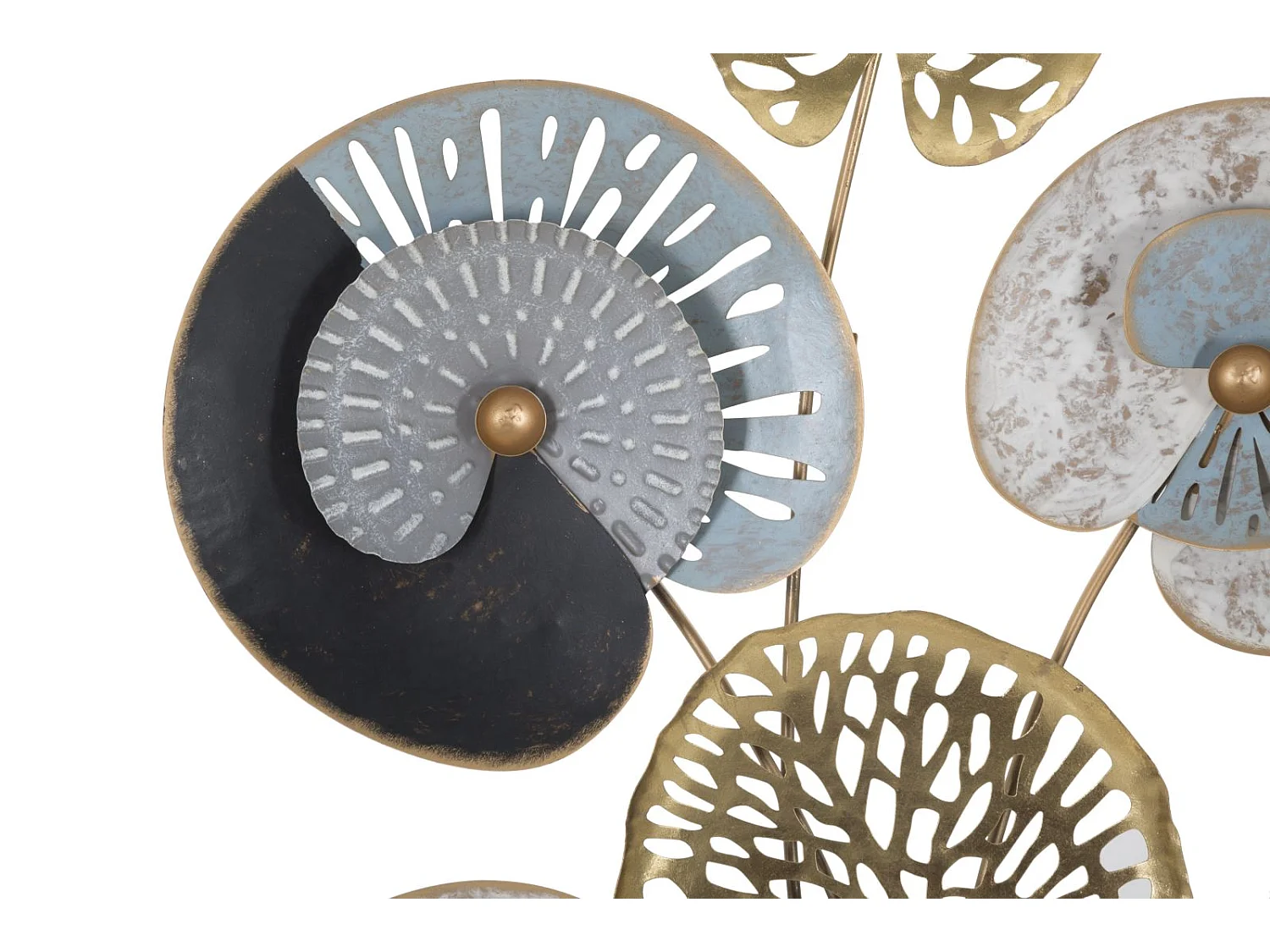 Pannello decorativo 3D in metallo multicolore cm 70x5,5x102