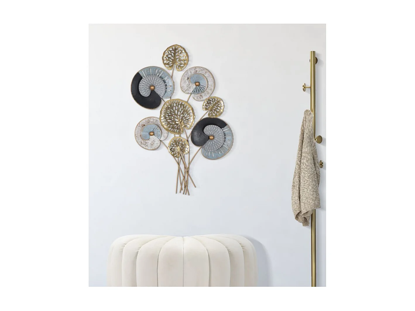 Décoration Murale en Métal "Gloth" 70cm Multicolore