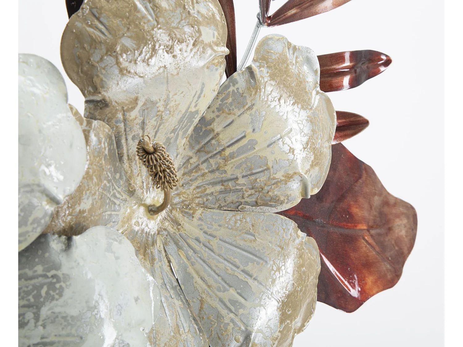 Décoration Murale en Métal "Bouquet" 83cm Multicolore