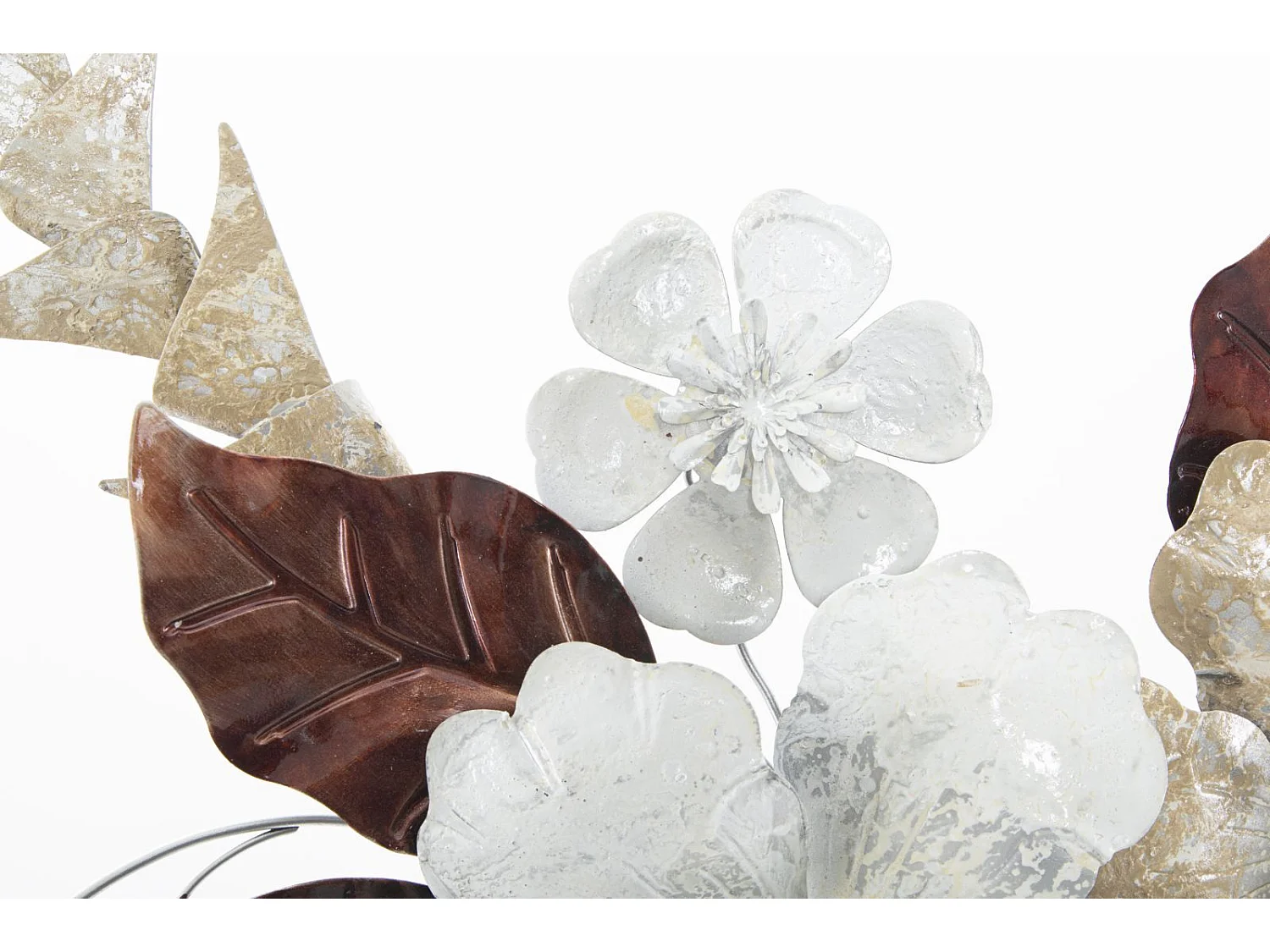 Décoration Murale en Métal "Bouquet" 83cm Multicolore