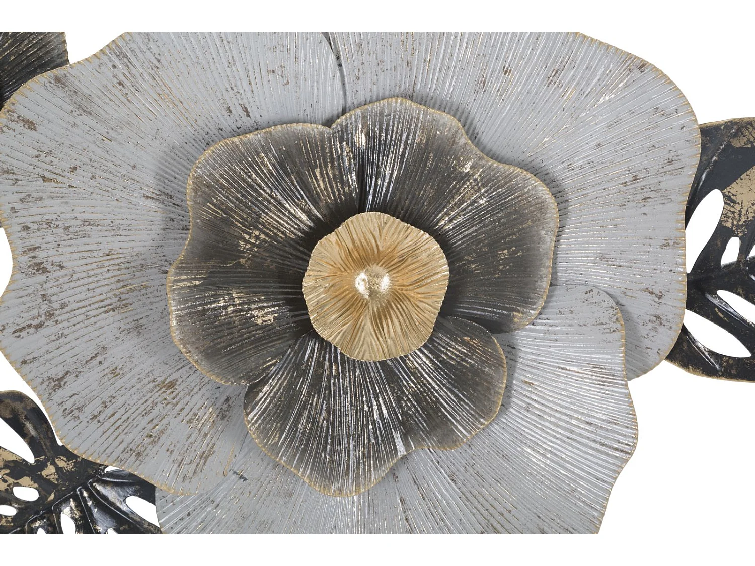 Pannello decorativo 3D in metallo multicolore cm 74,9x7x47,6