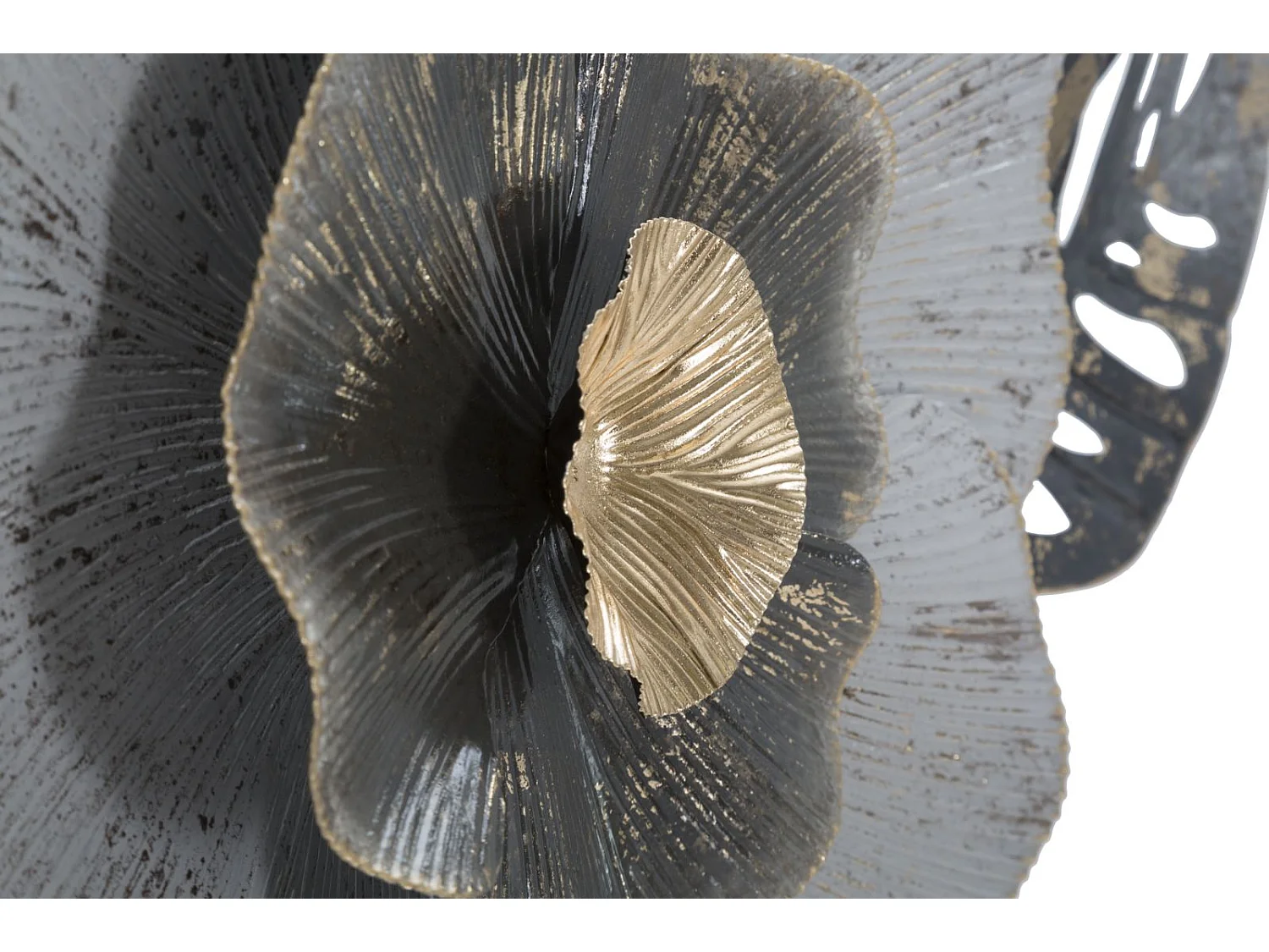 Pannello decorativo 3D in metallo multicolore cm 74,9x7x47,6