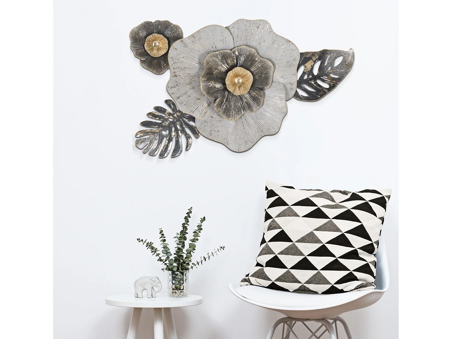 Décoration Murale en Métal "Edy" 74cm Multicolore