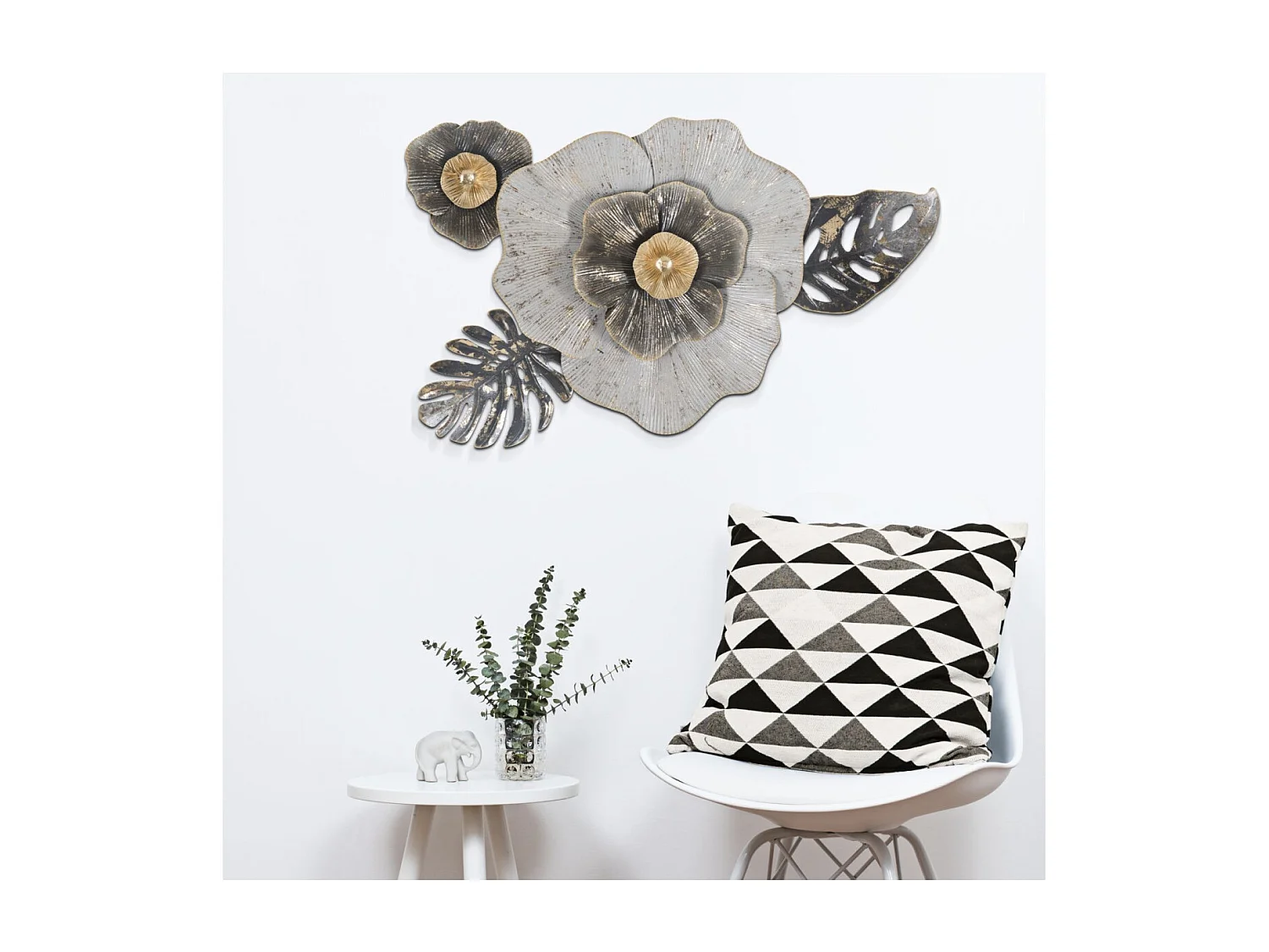 Décoration Murale en Métal "Edy" 74cm Multicolore