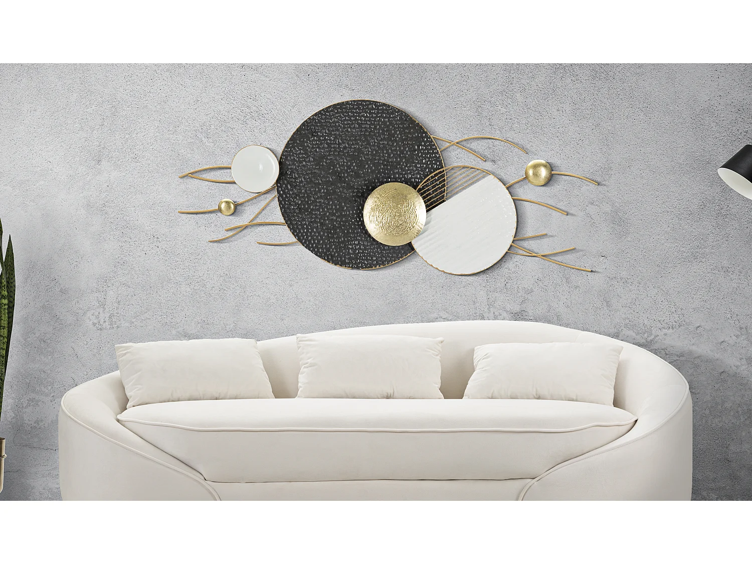 Décoration Murale en Métal "Boly" 129cm Multicolore