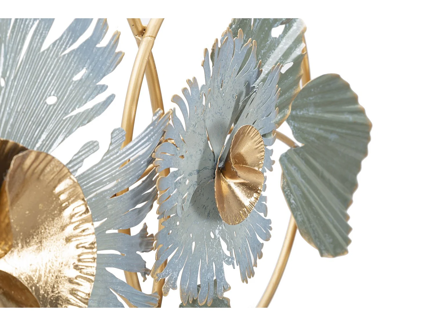 Pannello decorativo 3D in metallo multicolore cm 90,5x7,5x50