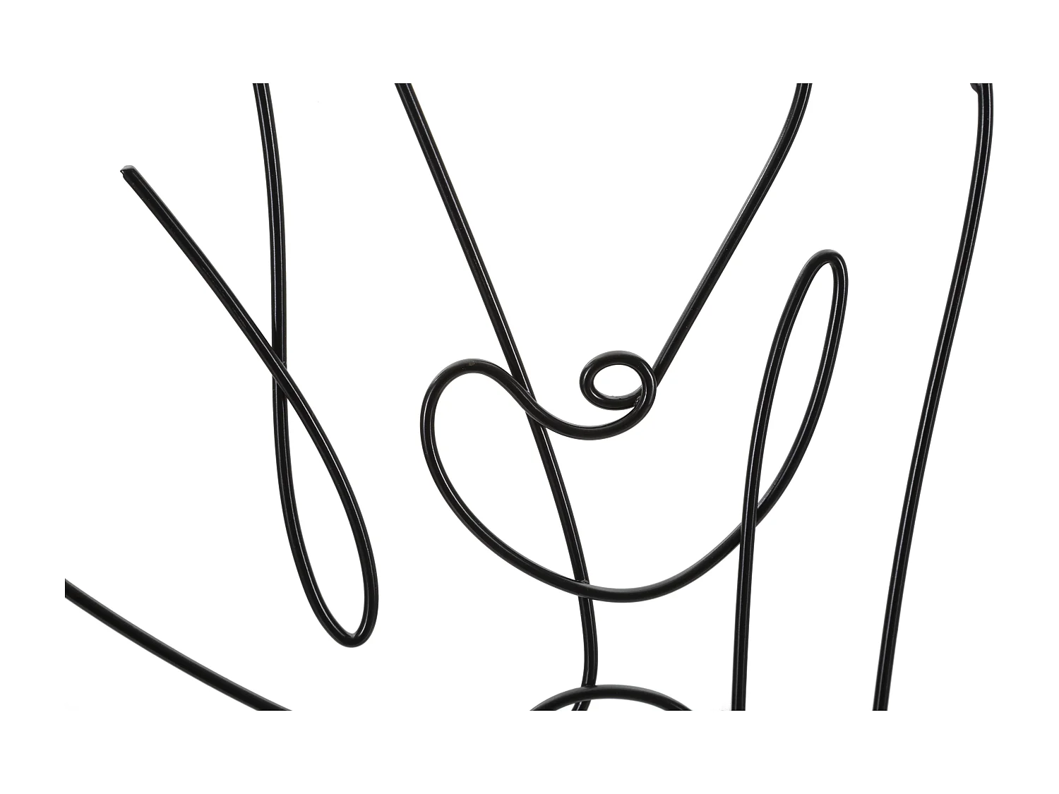 Pannello decorativo 3D in metallo nero ragazza cm 60x1,3x80