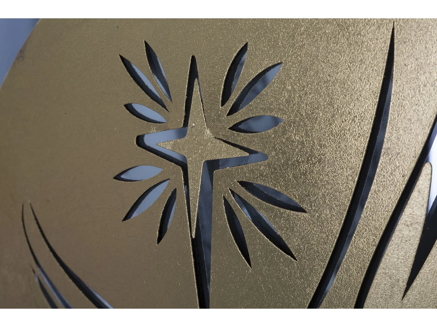 Décoration Murale Ovale en Métal "Nativity" 120cm Or