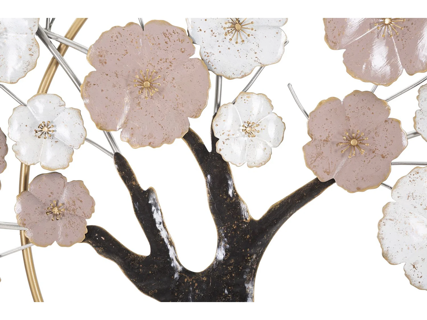 Pannello decorativo 3D in metallo multicolore cm 101x6x72