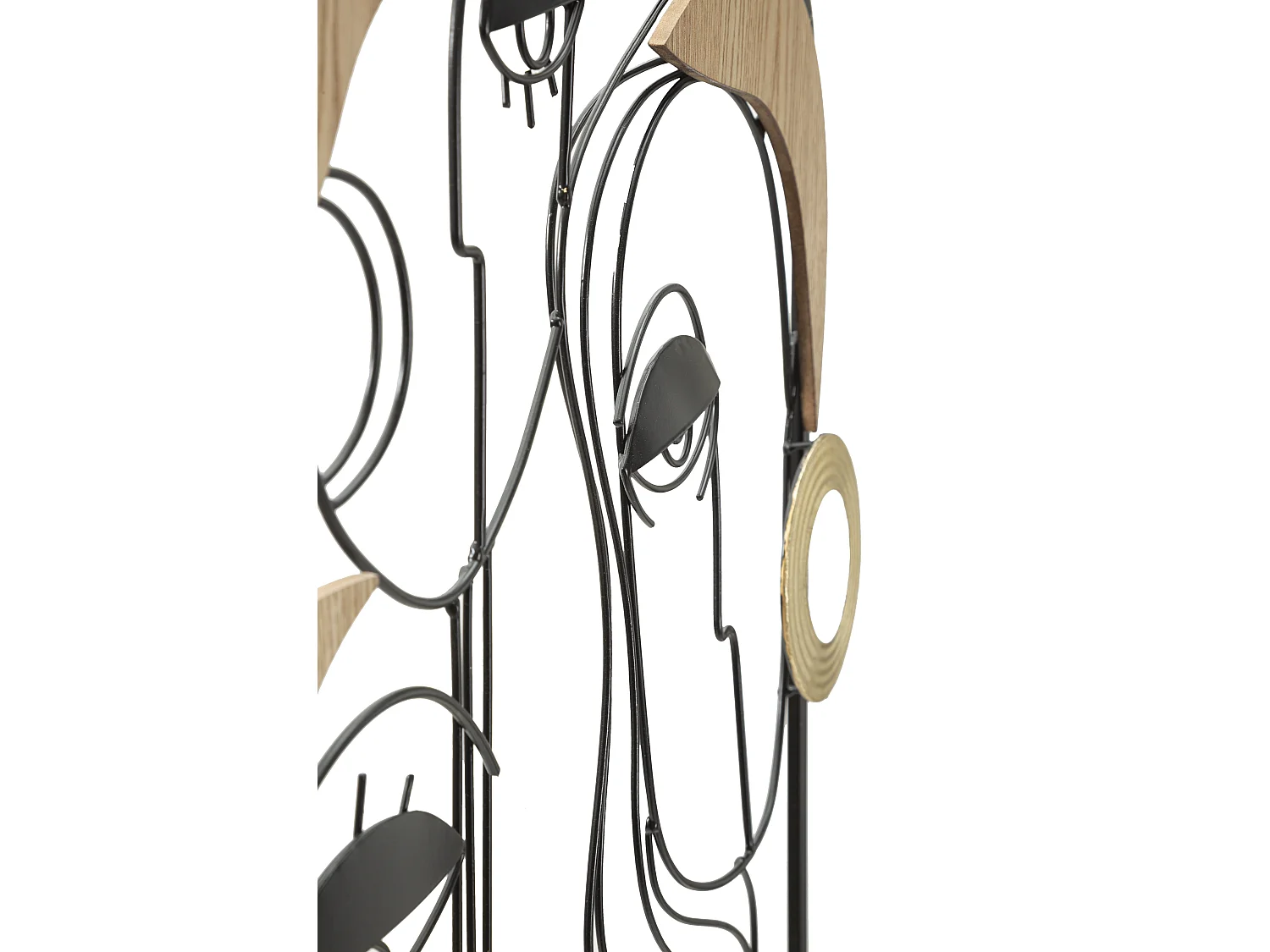 Décoration Murale Encadrée en Métal "Picassy" 63cm Noir