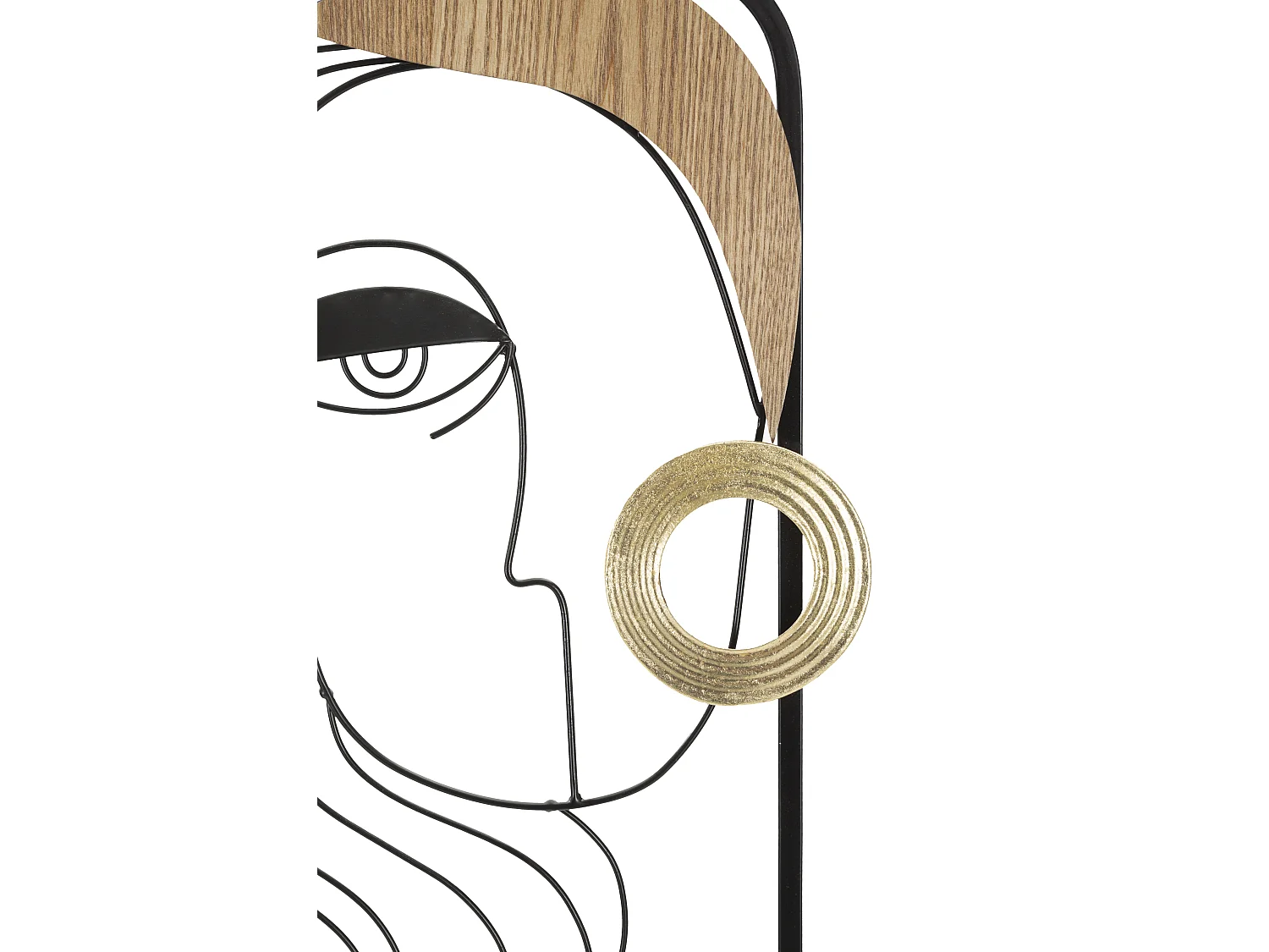 Décoration Murale Encadrée en Métal "Picassy" 63cm Noir