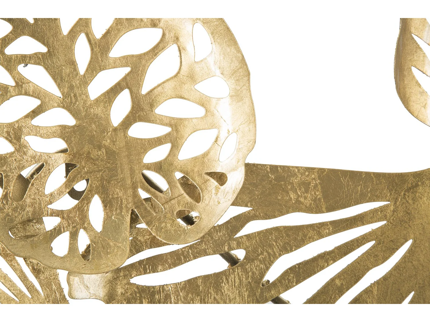 Décoration Murale Horizontale en Métal "Iris" 115cm Or