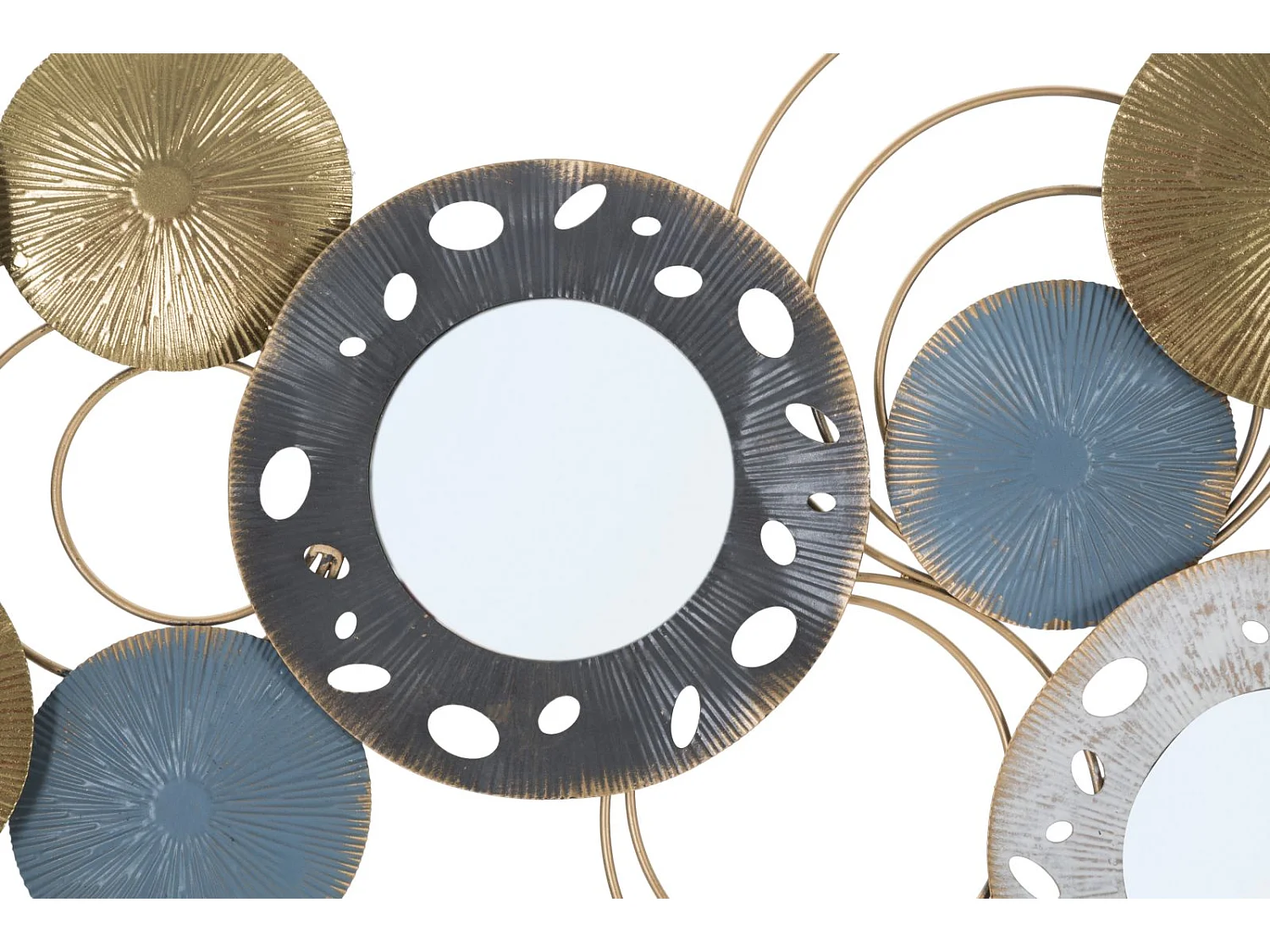 Panneau décoratif 3D en métal multicolore cm 104x3,5x46