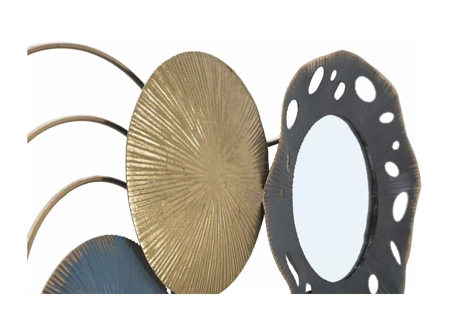 Panneau décoratif 3D en métal multicolore cm 104x3,5x46