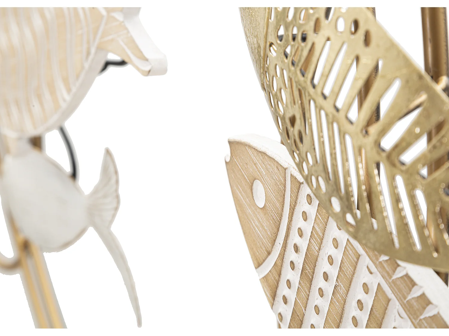 Décoration Murale en Métal "Fishy Move" 142cm Multicolore