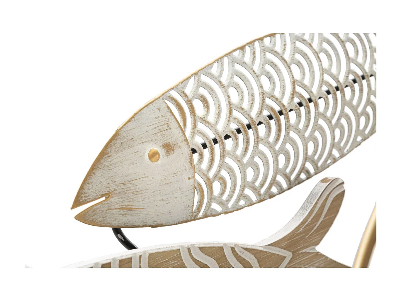 Décoration Murale en Métal "Fishy Move" 142cm Multicolore