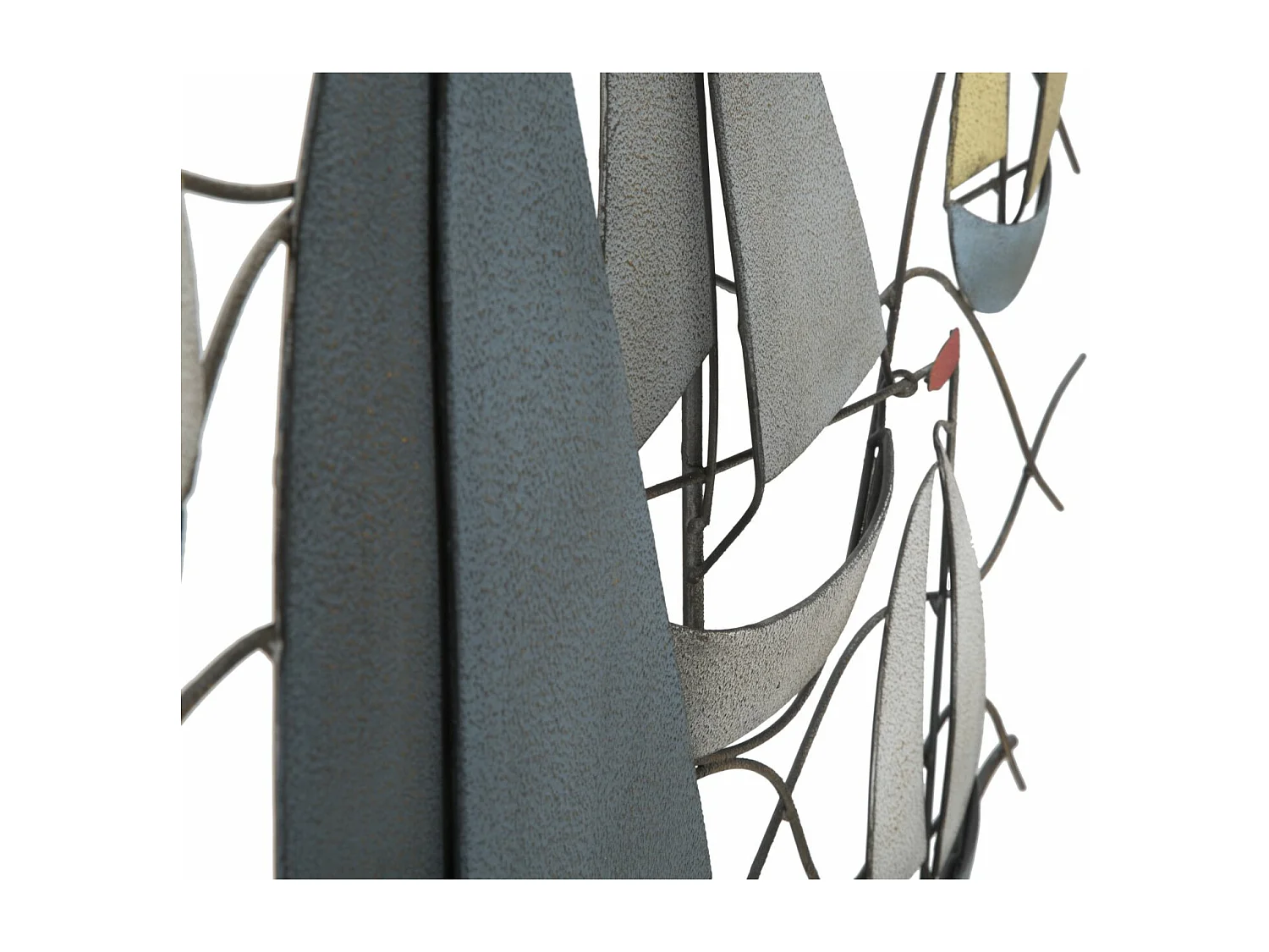 Pannello decorativo 3D in metallo multicolore cm 114,5x3,5x62,5