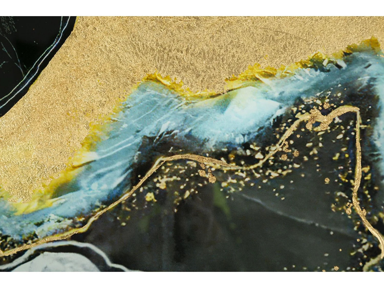 Panneau de verre abstrait avec cadre multicolore 80x3,5x120 cm