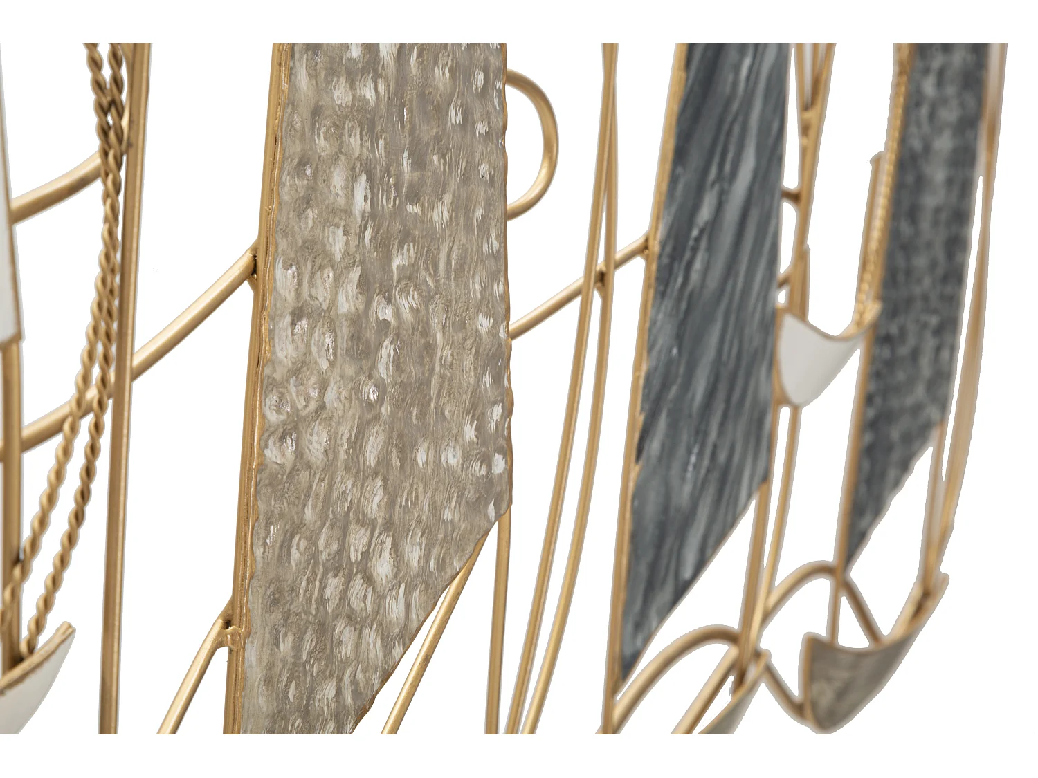 Décoration Murale en Métal "Boat Light" 123cm Multicolore