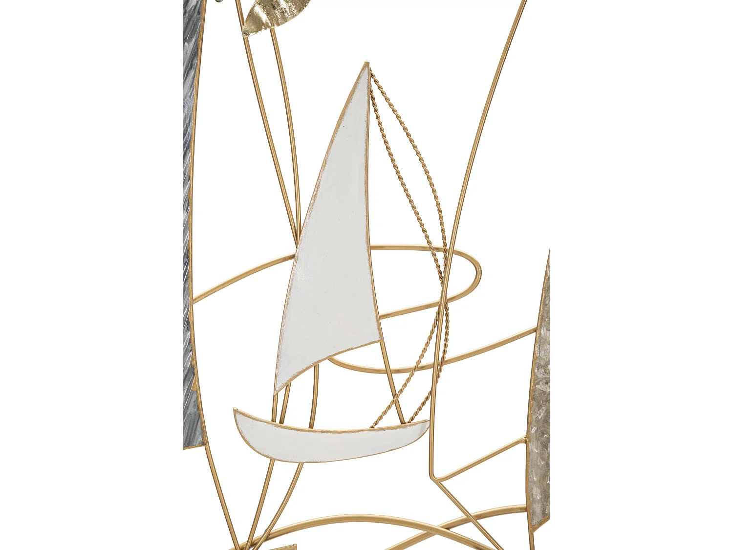 Décoration Murale en Métal "Boat Light" 123cm Multicolore