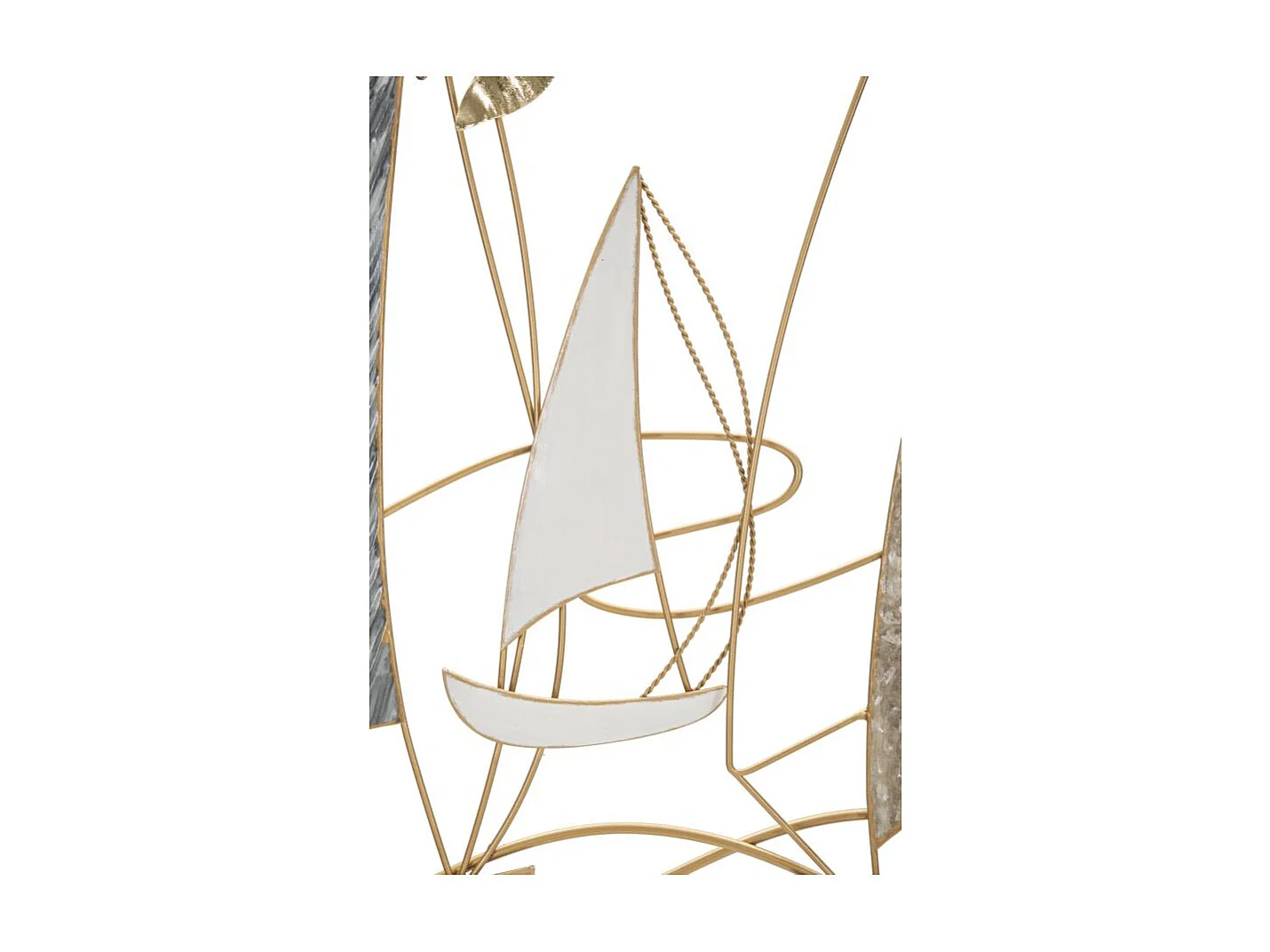 Décoration Murale en Métal "Boat Light" 123cm Multicolore