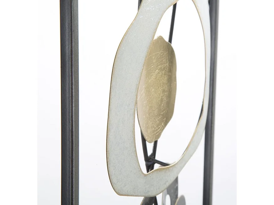 Pannello decorativo 3D in metallo multicolore cm 28,5x3x74