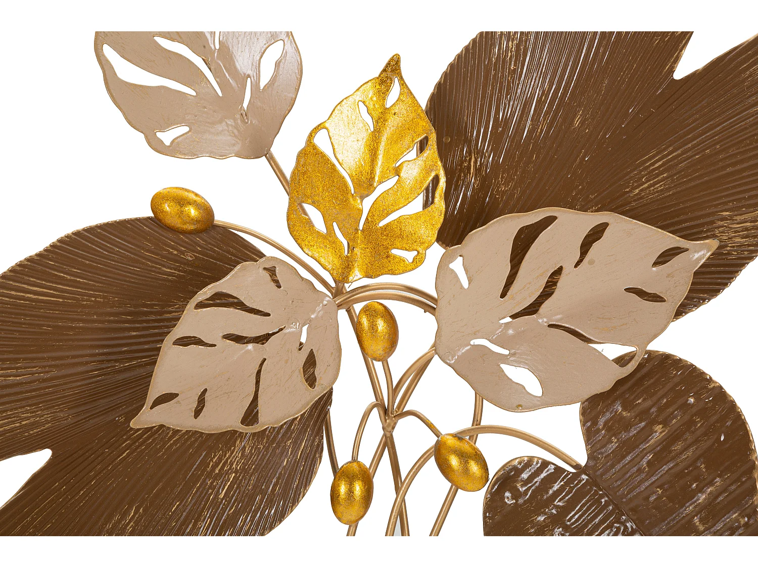 Décoration Murale Encadrée en Métal "Browy" 50cm Multicolore