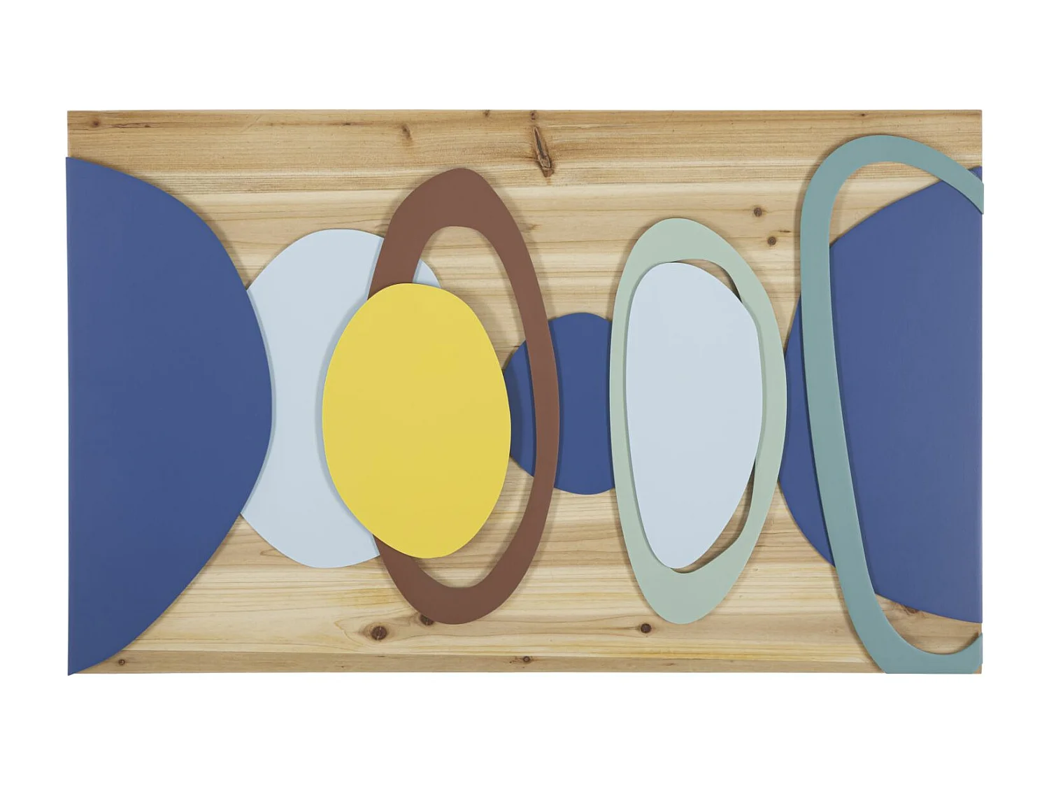 Décoration Murale en Bois "Color" 80cm Multicolore