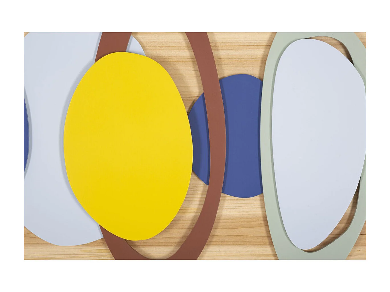 Décoration Murale en Bois "Color" 80cm Multicolore