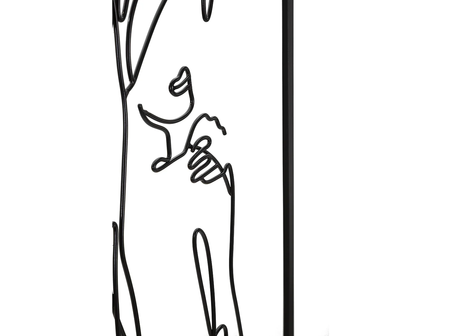 Décoration Murale Encadrée en Métal "Muro Towel" 70cm Noir