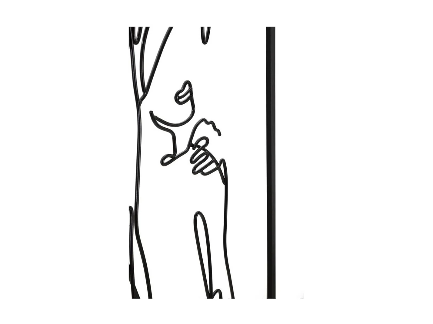 Décoration Murale Encadrée en Métal "Muro Towel" 70cm Noir