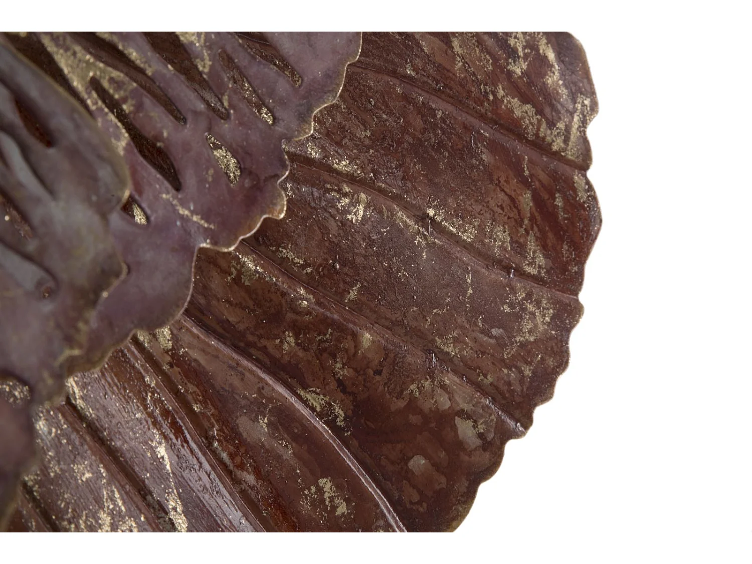 Pannello decorativo fiore 3D in metallo multicolore 73,5x11x72