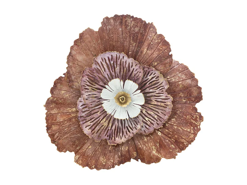 Décoration Murale en Métal "Bunga" 73cm Multicolore