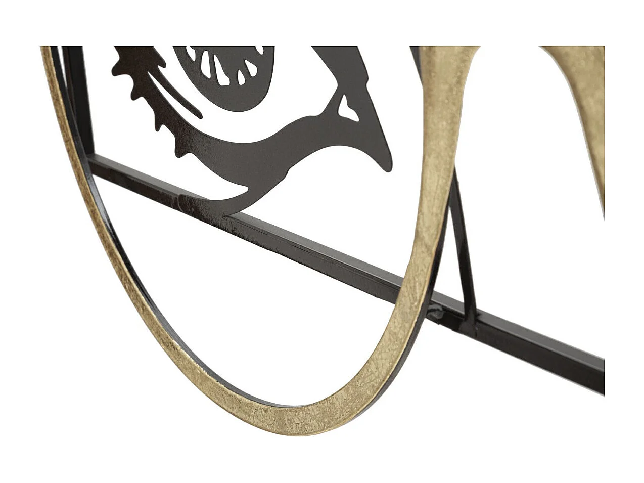 Décoration Murale Encadrée en Métal "Eyewear" 89cm Noir & Or