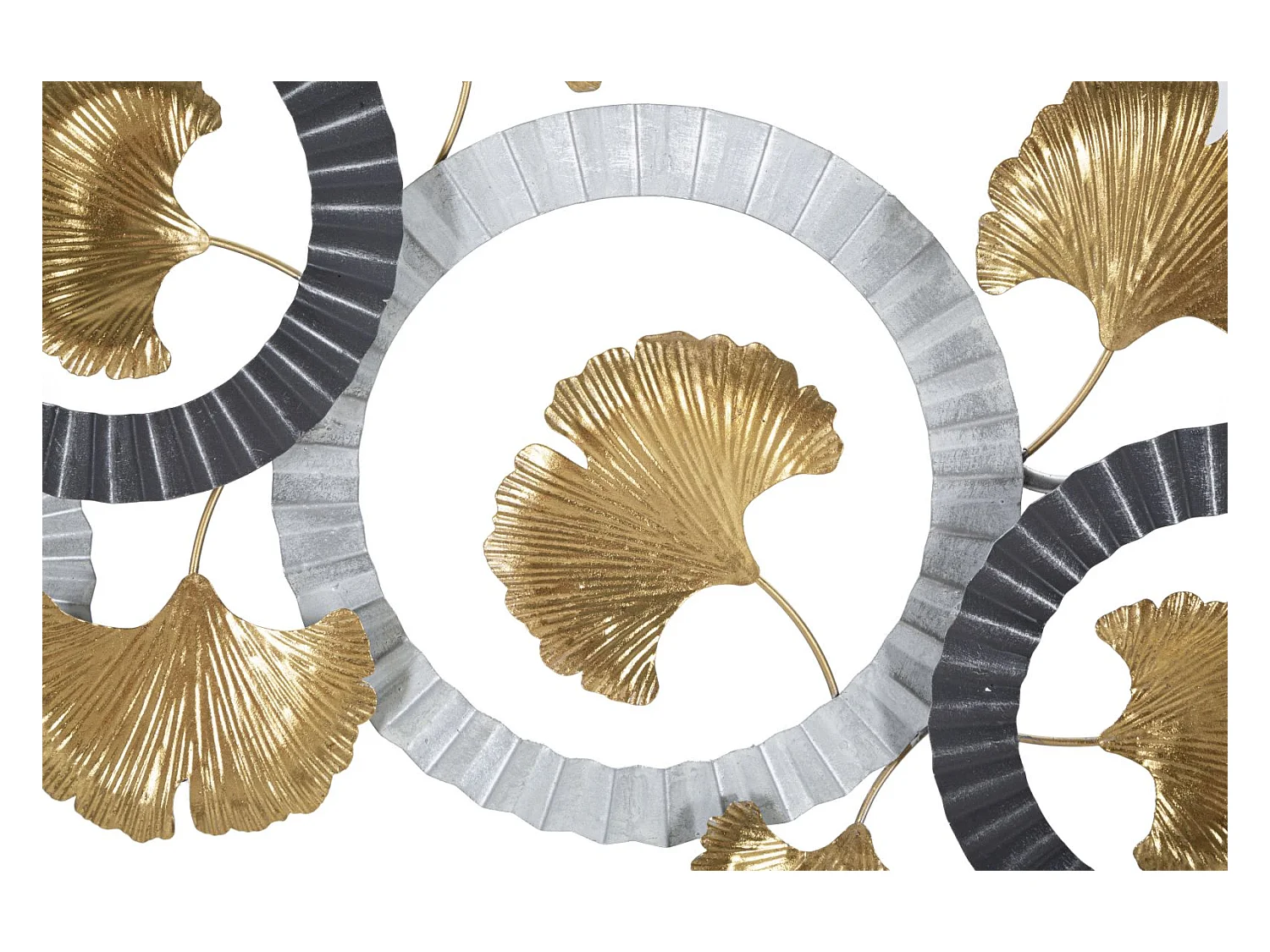 Pannello decorativo 3D in metallo multicolore cm 127,5x4x44,5