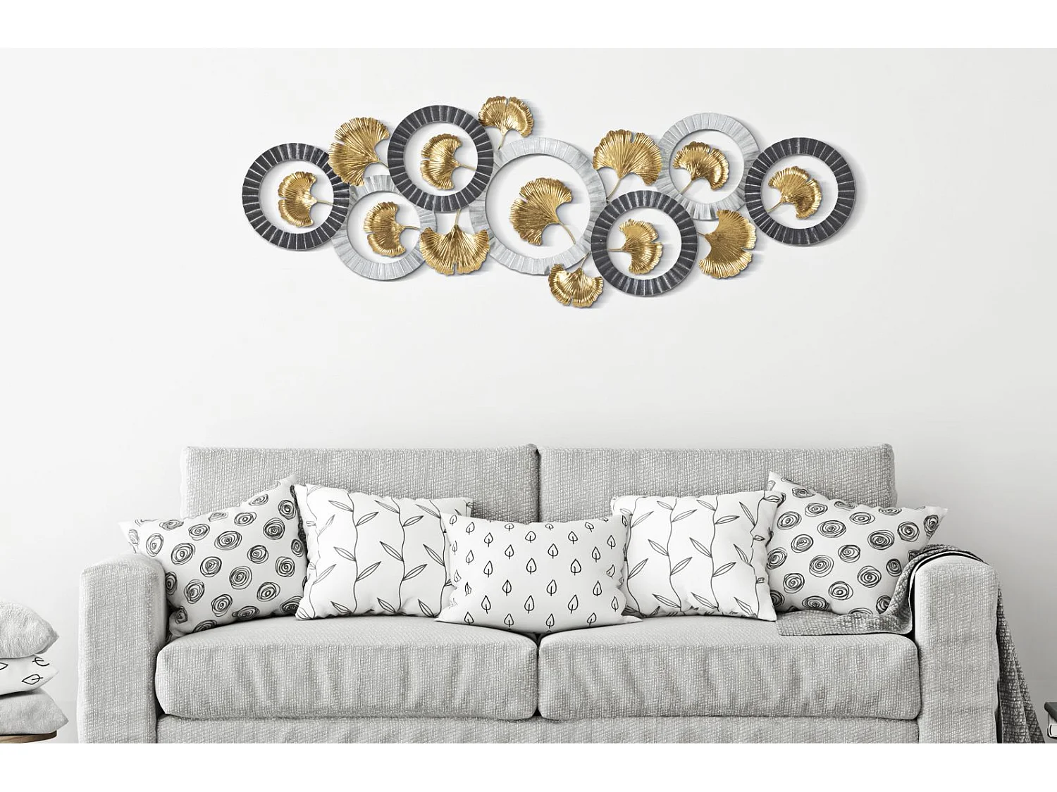 Décoration Murale en Métal "Artyb" 127cm Multicolore