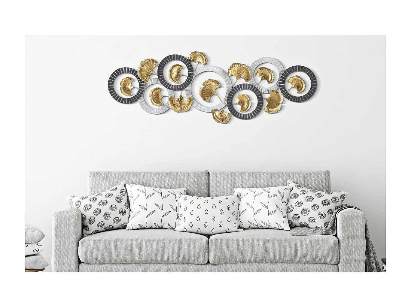 Décoration Murale en Métal "Artyb" 127cm Multicolore