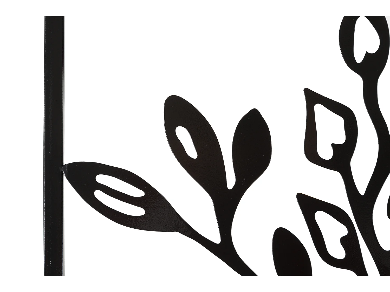 Décoration Murale Encadrée en Métal "Elegant" 80cm Noir