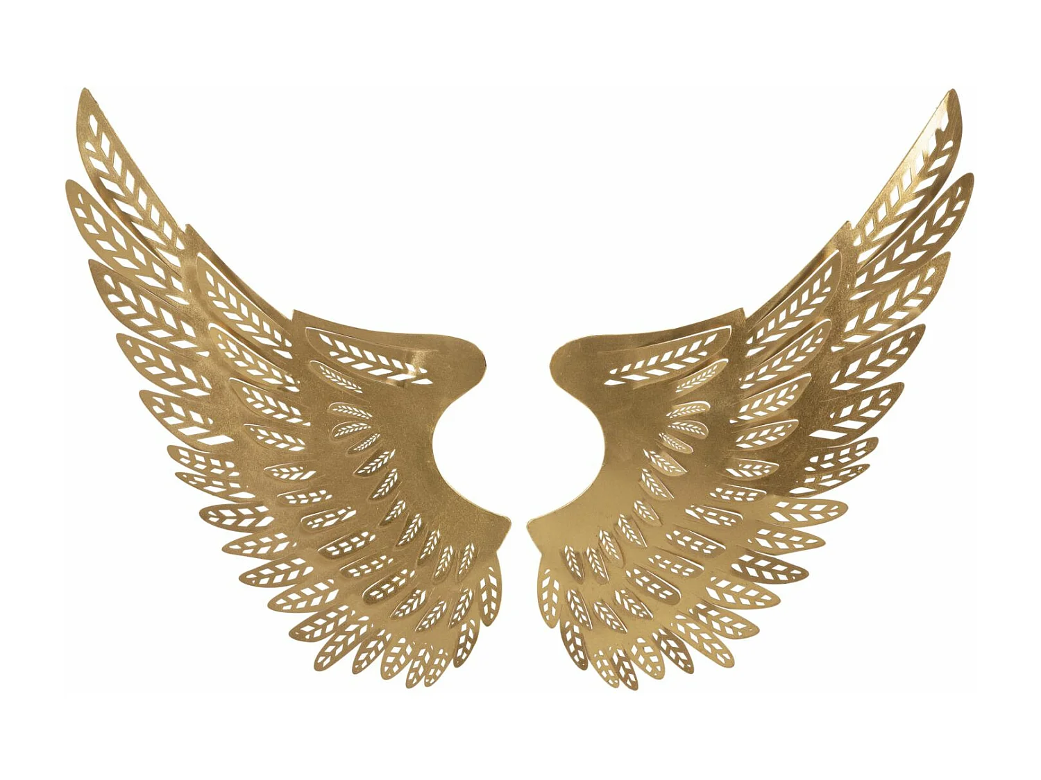 Lot de 2 Décorations Murales en Métal "Ali Light" 90cm Or