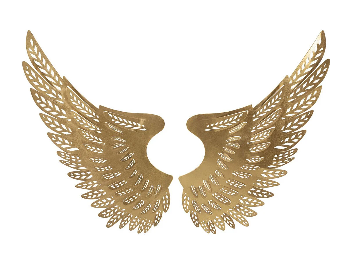 Lot de 2 Décorations Murales en Métal "Ali Light" 90cm Or