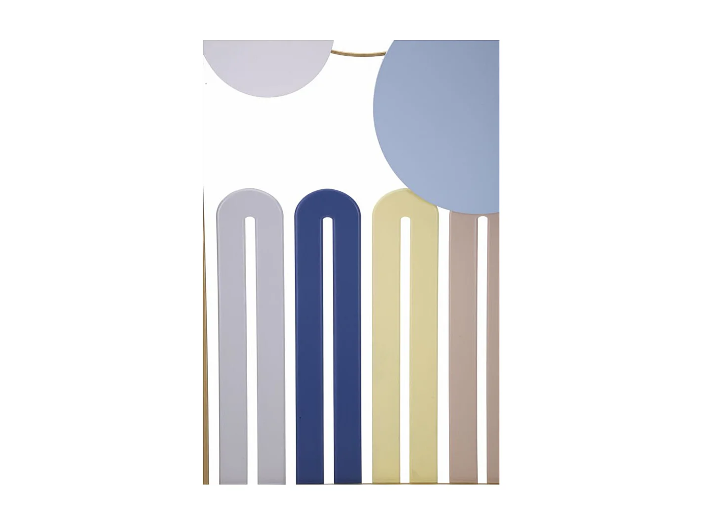 Décoration Murale Encadrée en Métal "Colorful" 84cm Multicolore