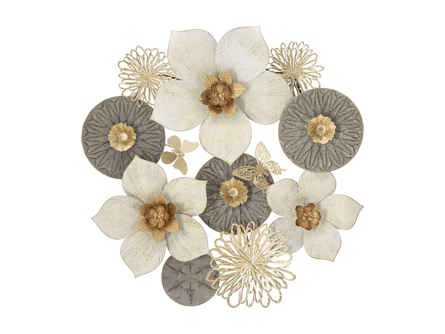 Décoration Murale en Métal "Ridy" 74cm Multicolore