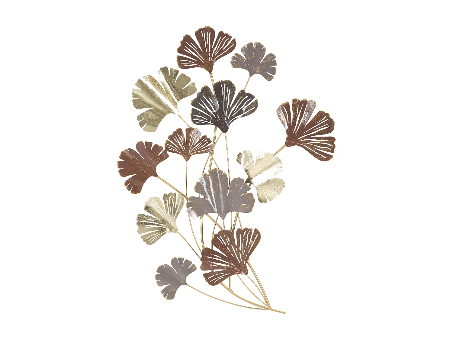 Pannello decorativo 3D in metallo multicolore cm 69,5x5,5x92