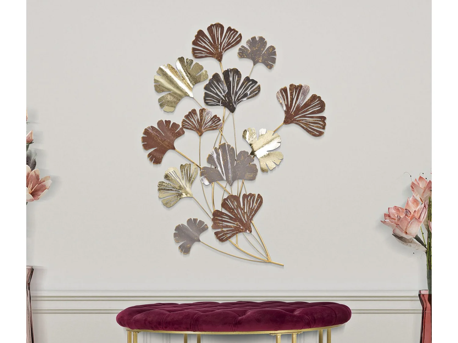 Décoration Murale en Métal "Windy" 92cm Multicolore