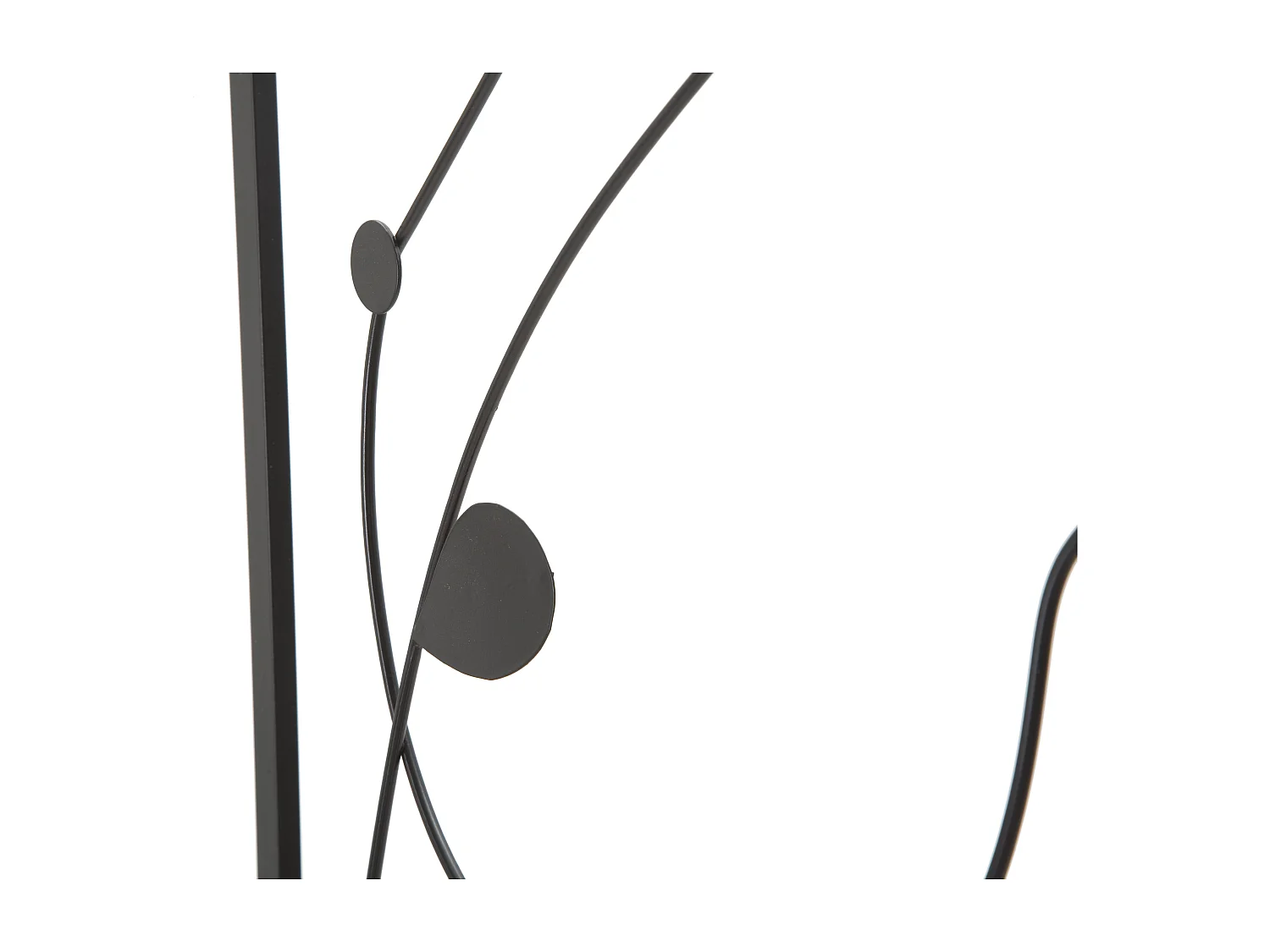 Set di 2 pannelli decorativi 3D donne in metallo neri cm 50x1x100