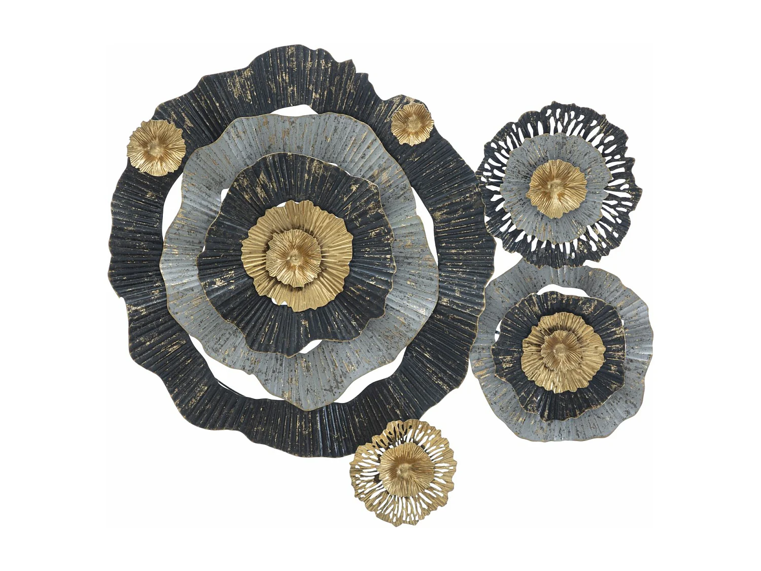 Décoration Murale en Métal "Otos" 100cm Multicolore