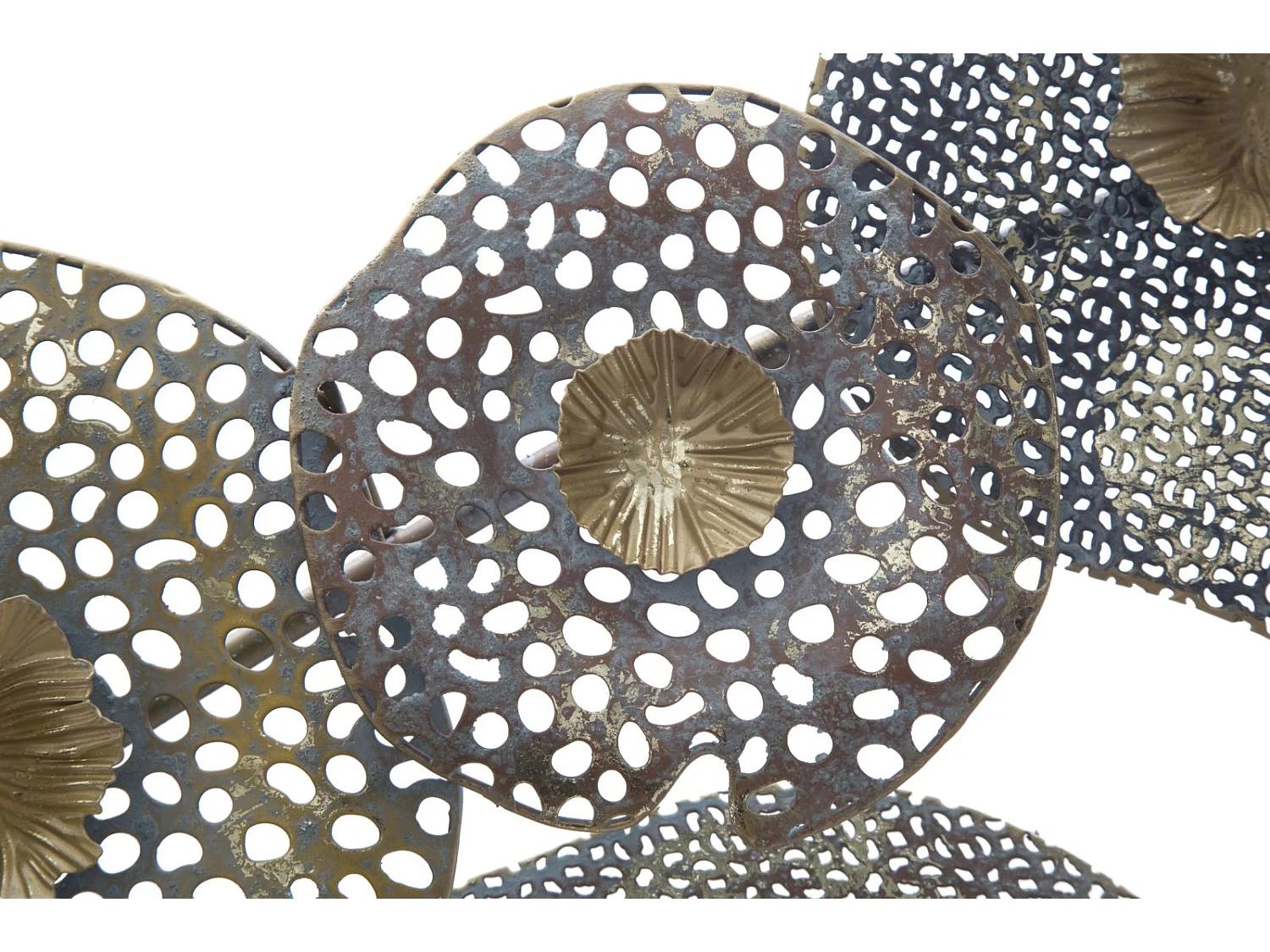 Panneau décoratif 3D en métal multicolore cm 119x7x59,5